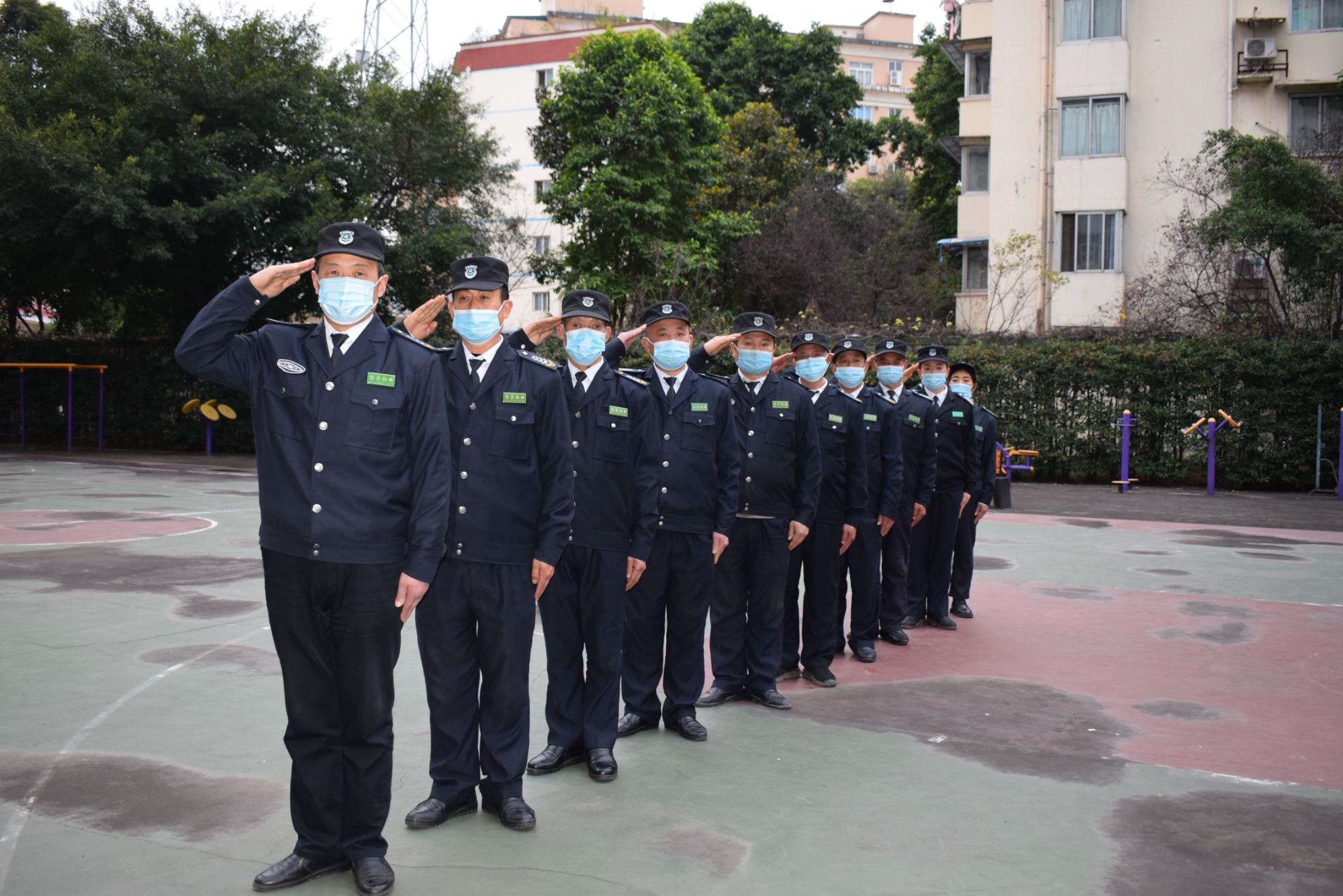 扎實練兵 守護安全————四川信泰物業秩序維護員崗位培訓